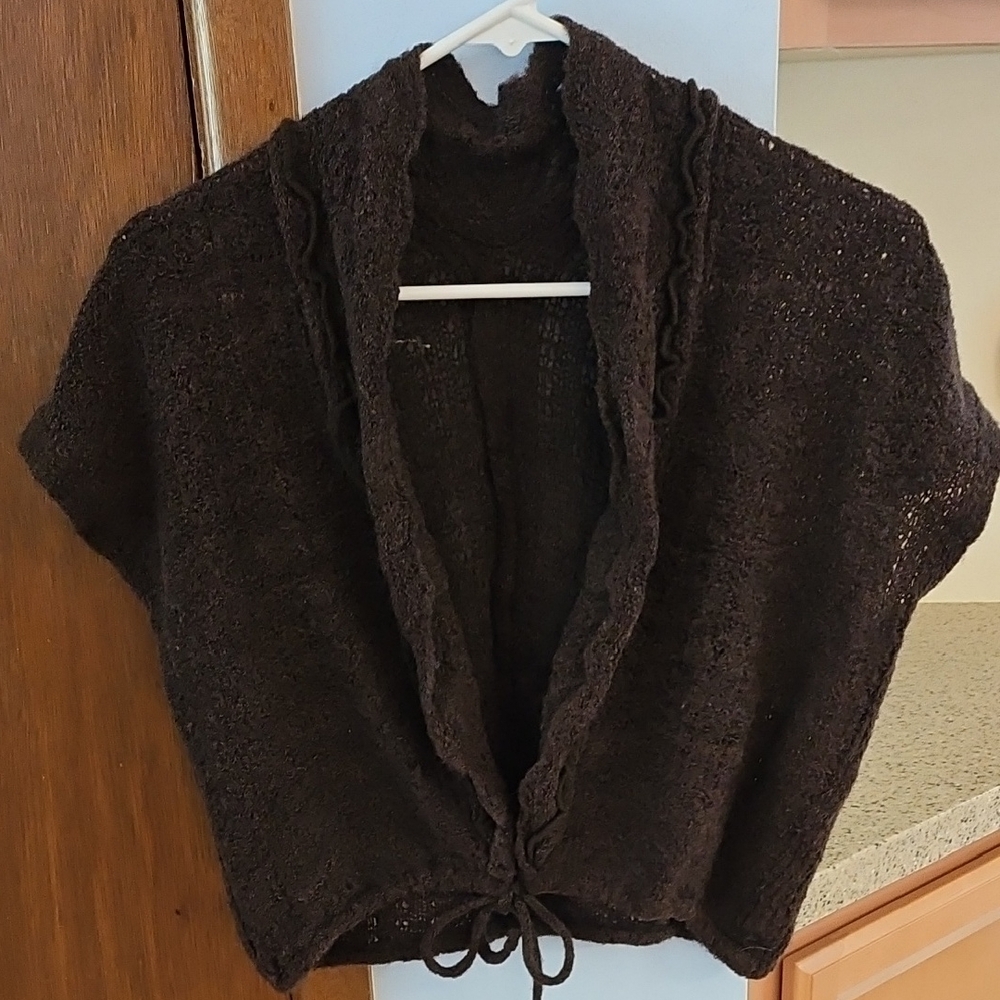 Vintage Cap Sleeve Shrug Sweater